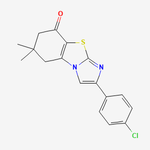 2-(4-Chlorophenyl)-7,7-dimethyl-6,8-dihydroimidazo[2,1-b][1,3]benzothiazol-5-one