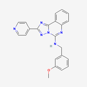 N-(3-methoxybenzyl)-2-pyridin-4-yl[1,2,4]triazolo[1,5-c]quinazolin-5-amine