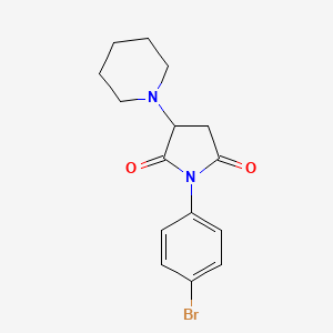 1-(4-Bromophenyl)-3-(piperidin-1-yl)pyrrolidine-2,5-dione
