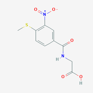 2-{[4-(Methylsulfanyl)-3-nitrophenyl]formamido}acetic acid