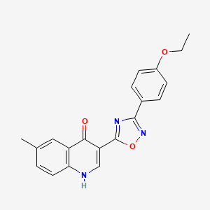 3-(3-(4-ethoxyphenyl)-1,2,4-oxadiazol-5-yl)-6-methylquinolin-4(1H)-one