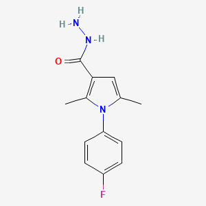 1-(4-fluorophenyl)-2,5-dimethyl-1H-pyrrole-3-carbohydrazide