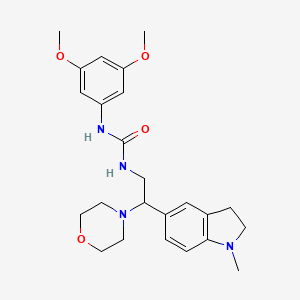 1-(3,5-Dimethoxyphenyl)-3-(2-(1-methylindolin-5-yl)-2-morpholinoethyl)urea