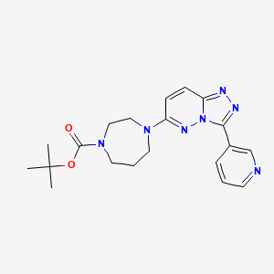 molecular formula C20H25N7O2 B2420626 Tert-butyl 4-[3-(pyridin-3-yl)-[1,2,4]triazolo[4,3-b]pyridazin-6-yl]-1,4-diazepane-1-carboxylate CAS No. 2380193-31-5