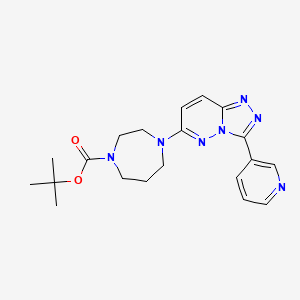 Tert-butyl 4-(3-pyridin-3-yl-[1,2,4]triazolo[4,3-b]pyridazin-6-yl)-1,4-diazepane-1-carboxylate
