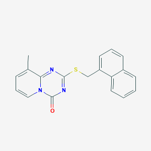 9-Methyl-2-(naphthalen-1-ylmethylsulfanyl)pyrido[1,2-a][1,3,5]triazin-4-one