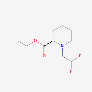 rac-ethyl (2R)-1-(2,2-difluoroethyl)piperidine-2-carboxylate