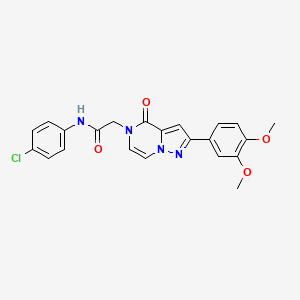 N-(4-chlorophenyl)-2-[2-(3,4-dimethoxyphenyl)-4-oxopyrazolo[1,5-a]pyrazin-5(4H)-yl]acetamide