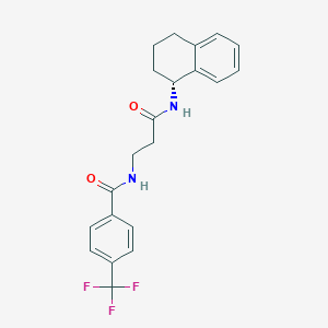 molecular formula C21H21F3N2O2 B2420643 hDHODH-IN-5 CAS No. 2029049-77-0