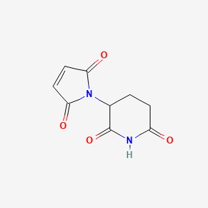 B2420709 3-(2,5-Dioxopyrrol-1-yl)piperidine-2,6-dione CAS No. 1496693-88-9