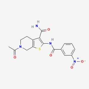 B2420746 6-acetyl-2-[(3-nitrobenzoyl)amino]-5,7-dihydro-4H-thieno[2,3-c]pyridine-3-carboxamide CAS No. 864927-45-7