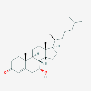 molecular formula C27H44O2 B024208 7alpha-Hydroxy-4-cholesten-3-one CAS No. 3862-25-7