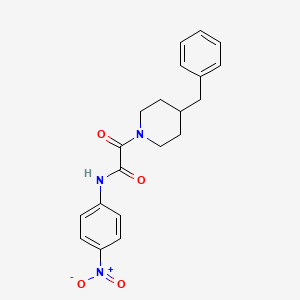 molecular formula C20H21N3O4 B2420802 2-(4-benzylpiperidin-1-yl)-N-(4-nitrophenyl)-2-oxoacetamide CAS No. 496055-85-7