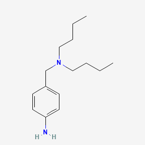 molecular formula C15H26N2 B2420815 4-[(Dibutylamino)methyl]aniline CAS No. 708992-20-5