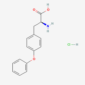 molecular formula C15H16ClNO3 B2420875 O-Phenyl-L-tyrosine HCl CAS No. 150351-64-7