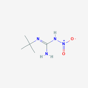 molecular formula C5H12N4O2 B2420923 N'-tert-butyl-N-nitroguanidine CAS No. 110499-10-0