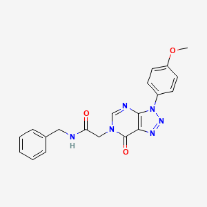 molecular formula C20H18N6O3 B2420931 N-benzyl-2-(3-(4-methoxyphenyl)-7-oxo-3H-[1,2,3]triazolo[4,5-d]pyrimidin-6(7H)-yl)acetamide CAS No. 847387-12-6