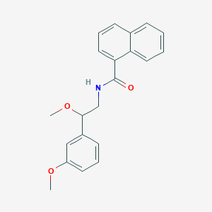 molecular formula C21H21NO3 B2421066 N-[2-methoxy-2-(3-methoxyphenyl)ethyl]naphthalene-1-carboxamide CAS No. 1797557-67-5