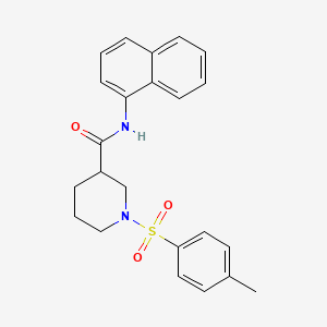 molecular formula C23H24N2O3S B2421085 N-(naphthalen-1-yl)-1-tosylpiperidine-3-carboxamide CAS No. 331712-05-1