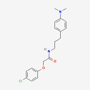 B2421102 2-(4-chlorophenoxy)-N-(3-(4-(dimethylamino)phenyl)propyl)acetamide CAS No. 953151-02-5