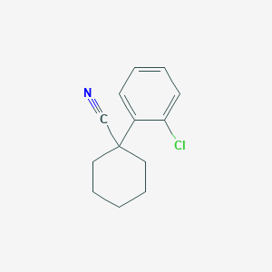 molecular formula C13H14ClN B2421125 1-(2-Chlorophenyl)cyclohexane-1-carbonitrile CAS No. 106795-73-7