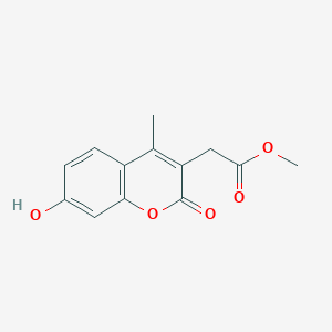 molecular formula C13H12O5 B2421128 Methyl 2-(7-hydroxy-4-methyl-2-oxochromen-3-yl)acetate CAS No. 95903-37-0