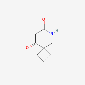 molecular formula C8H11NO2 B2421143 6-Azaspiro[3.5]nonane-7,9-dione CAS No. 1105664-98-9