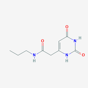 molecular formula C9H13N3O3 B2421146 2-(2,6-dioxo-1,2,3,6-tetrahydropyrimidin-4-yl)-N-propylacetamide CAS No. 868228-70-0