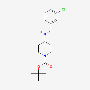 molecular formula C17H25ClN2O2 B2421194 tert-Butyl 4-(3-chlorobenzylamino)piperidine-1-carboxylate CAS No. 848345-63-1