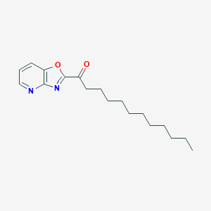 molecular formula C18H26N2O2 B024212 1-Oxazolo[4,5-B]pyridin-2-YL-1-dodecanone CAS No. 288862-73-7