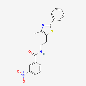 N-[2-(4-methyl-2-phenyl-1,3-thiazol-5-yl)ethyl]-3-nitrobenzamide