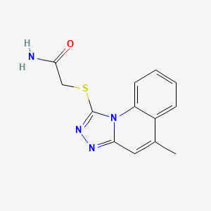 2-[(5-Methyl[1,2,4]triazolo[4,3-a]quinolin-1-yl)sulfanyl]acetamide