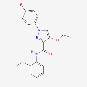 4-ethoxy-N-(2-ethylphenyl)-1-(4-fluorophenyl)-1H-pyrazole-3-carboxamide