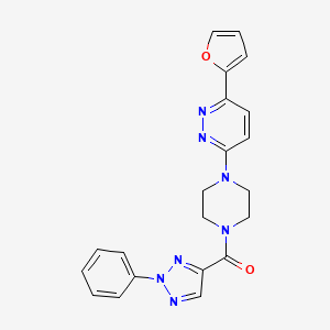(4-(6-(furan-2-yl)pyridazin-3-yl)piperazin-1-yl)(2-phenyl-2H-1,2,3-triazol-4-yl)methanone