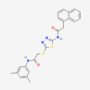 N-(3,5-dimethylphenyl)-2-((5-(2-(naphthalen-1-yl)acetamido)-1,3,4-thiadiazol-2-yl)thio)acetamide