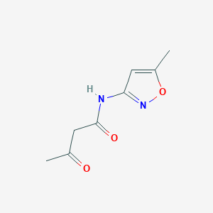 molecular formula C8H10N2O3 B2421266 N-(5-methyl-1,2-oxazol-3-yl)-3-oxobutanamide CAS No. 882610-77-7