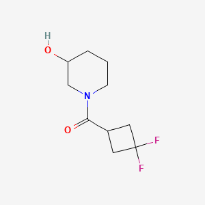 molecular formula C10H15F2NO2 B2421293 (3,3-Difluorocyclobutyl)-(3-hydroxypiperidin-1-yl)methanone CAS No. 1857258-56-0