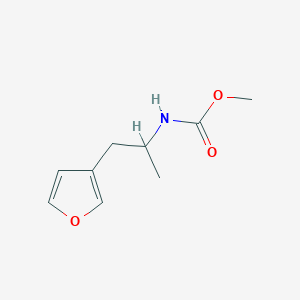 molecular formula C9H13NO3 B2421352 methyl N-[1-(furan-3-yl)propan-2-yl]carbamate CAS No. 1795487-03-4