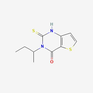B2421359 3-butan-2-yl-2-sulfanylidene-1H-thieno[3,2-d]pyrimidin-4-one CAS No. 440328-70-1