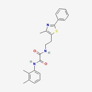 molecular formula C22H23N3O2S B2421429 N'-(2,3-dimethylphenyl)-N-[2-(4-methyl-2-phenyl-1,3-thiazol-5-yl)ethyl]ethanediamide CAS No. 894010-89-0
