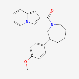 molecular formula C22H24N2O2 B2421482 Indolizin-2-yl(3-(4-methoxyphenyl)azepan-1-yl)methanone CAS No. 1788678-14-7