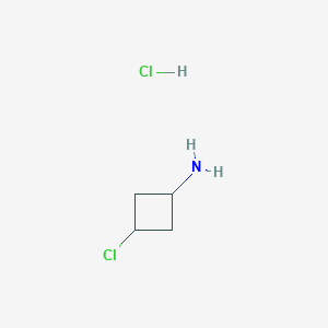 molecular formula C4H9Cl2N B2421498 3-Chlorocyclobutanamine;hydrochloride CAS No. 135767-82-7