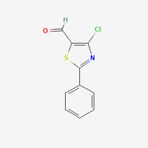 molecular formula C10H6ClNOS B2421518 4-Chloro-2-phenylthiazole-5-carbaldehyde CAS No. 108263-77-0