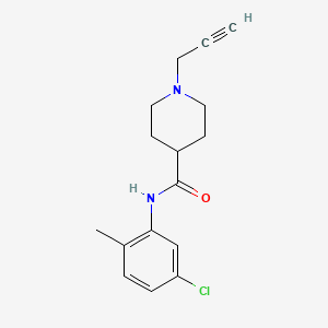 molecular formula C16H19ClN2O B2421524 N-(5-Chloro-2-methylphenyl)-1-prop-2-ynylpiperidine-4-carboxamide CAS No. 2178338-41-3
