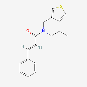 molecular formula C17H19NOS B2421546 N-propyl-N-(thiophen-3-ylmethyl)cinnamamide CAS No. 1235701-33-3
