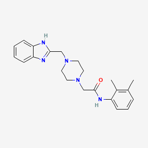 2-(4-((1H-benzo[d]imidazol-2-yl)methyl)piperazin-1-yl)-N-(2,3-dimethylphenyl)acetamide