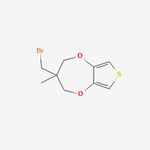3-(Bromomethyl)-3-methyl-3,4-dihydro-2H-thieno[3,4-b][1,4]dioxepine