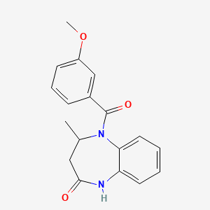 5-(3-methoxybenzoyl)-4-methyl-1,3,4,5-tetrahydro-2H-1,5-benzodiazepin-2-one