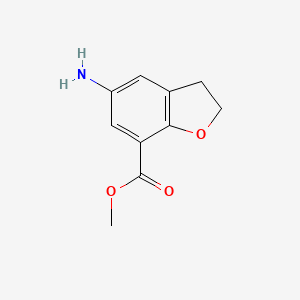 B2421564 Methyl 5-amino-2,3-dihydrobenzofuran-7-carboxylate CAS No. 1616110-67-8