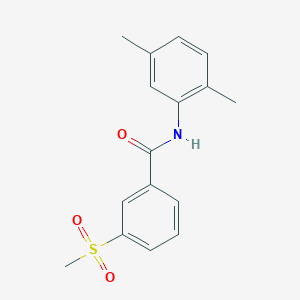 molecular formula C16H17NO3S B2421567 N-(2,5-dimethylphenyl)-3-(methylsulfonyl)benzamide CAS No. 896296-83-6